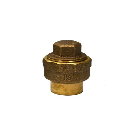 Jones Stephens 1-1/4 in. Cast DWV Solder Flush Fitting Cleanout with Plug K201620215